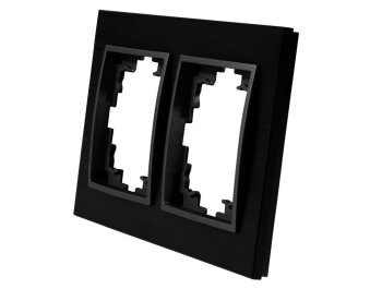 Rahmen McPower Flair 2-fach schwarzes Aluminium