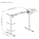 Tischgestell imstande task-b max. 80kg Breite 82-128cm Höhe 71-119cm