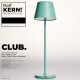 LED-Tischleuchte ROLF KERN „Club“ 38cm Türkis Akku dimmbar