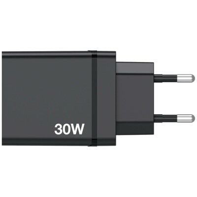 Ladeadapter Verbatim CHR-30EU1 30W schwarz 2xUSB-A 1xUSB-A QC 1xUSB-C PD