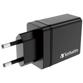 Ladeadapter Verbatim CHR-30EU1 30W schwarz 2xUSB-A...