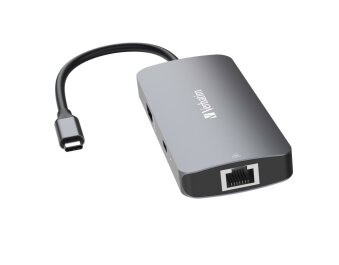 USB-C Multiport-Hub Verbatim CMH-05 2x USB 3.2C HDMI 4K USB 3.1-C Kabel