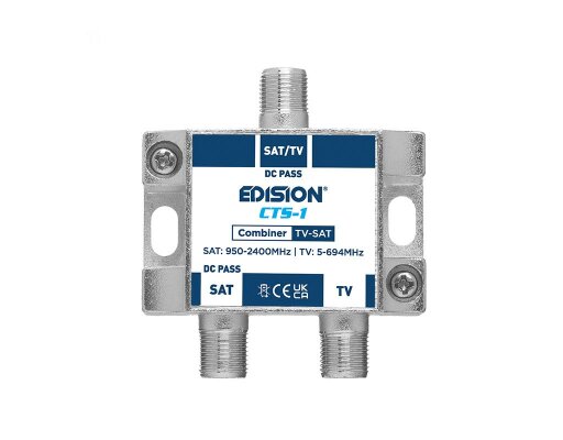 Edision CTS-1 Einschleusweiche SAT/TV mit DC-Pass