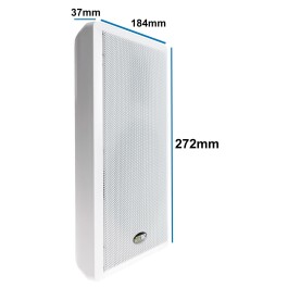 Flatpanel-Lautsprecher 40W weiß Surround 4 Ohm 86dB 2-Wege Paar