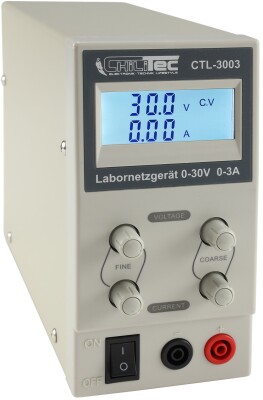 Regelbares Labornetzgerät CTL-3003 beleuchtete LCD Anzeige 0-30V 0-3A