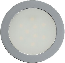 LED Einbauleuchte EBL Slim WW IP67,1W 50lm Alu matt warmweiß Ø55mm