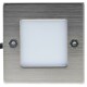 LED-Einbauleuchte Cuadrado Q9 Edelstahl-Front 9 LEDs warmweiß