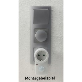 Zwischenstecker mit Bewegungsmelder 120° 9m Reichweite  230V/1200W weiß