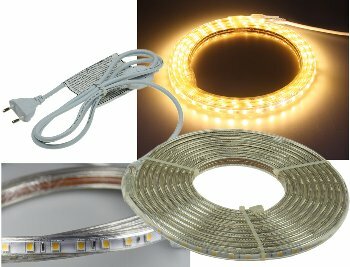 LED-Stripe Ultra-Bright 230V 5,0m 600 Lumen/Meter warmweiß