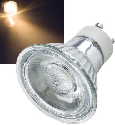 LED Strahler GU10 H35 COB 3000k 265lm 230V/3W warmweiß