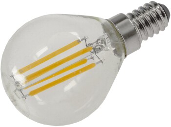 LED Tropfenlampe E14 Filament T4 3000k 500lm 230V/4W warmweiß