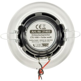 Einbaulautsprecher CTE-14w weiß Ø 135mm 60 Watt 8 Ohm