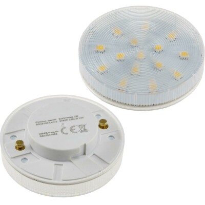 LED Leuchtmittel GX53 XH 25 warmweiß 3W 290lm Ø75x25mm 120° 3000k