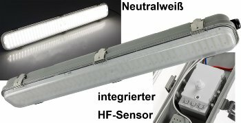 LED Deckenleuchte HORTA 60cm IP65 HF-Bewegungsmelder 18W 1562lm 4000K