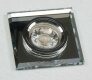 Decken-Einbaustrahler Crystal Q90 starr 90x90mm für 50mm Lampen silber