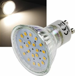 LED Strahler GU10 H40 SMD 120° 4000k 330lm 230V/3W...