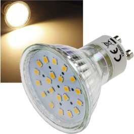 LED Strahler GU10 H40 SMD 120° 3000k 330lm 230V/3W...