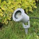 Gartenleuchte CT-GS10 silbergrau 230V 1,5m Kabel+Erdspieß GU10 Fassung