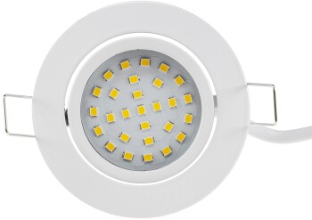 Bewegungsmelder Einbau Unterputz 360° HF LED geeignet 8m Detektion weiß