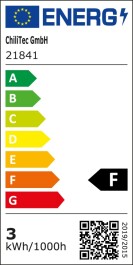 LED-Einbauleuchte Flat-26 warmweiß 80x26mm 3W 370lm Edelstahl gebürstet