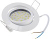 LED-Einbauleuchte Flat-26 warmweiß 80x26mm 3W 370lm weißes Gehäuse