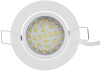 LED-Einbauleuchte Flat-26 warmweiß 80x26mm 3W 370lm weißes Gehäuse