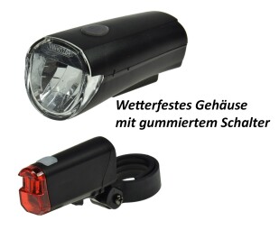 Fahrrad LED-Beleuchtungsset CFL 30 30Lux StVZO zugelassen Batteriebetrieb