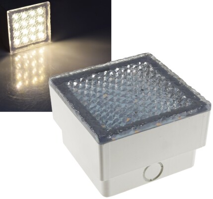 LED Pflasterstein BRIKX 10 warmweiß 10x10x7cm 120lm IP67 230V