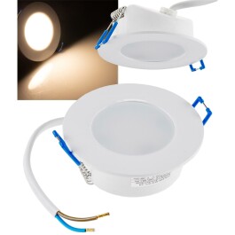 LED-Einbauleuchte Flat-30 FR-R 3000K Ø85x30mm 5W...