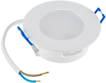 LED-Einbauleuchte Flat-30 FR-R 3000K Ø85x30mm 5W 460lm IP44 rund weiß