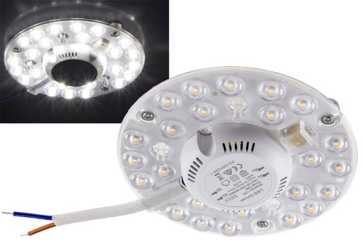 LED Umrüstmodul UM12nw für Leuchten Ø125mm 12W 1300lm 4000K Magnethalter