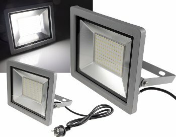 LED-Fluter SlimLine CTF-SLT 99 silber 100W 9230lm 4000K neutralweiß IP44