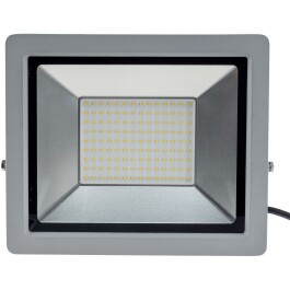 LED-Fluter SlimLine CTF-SLT 99 silber 100W 9230lm 4000K neutralweiß IP44