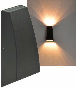 LED Wandleuchte Hilera 6 IP44 2x4W 2x150lm 2900K warmweiß