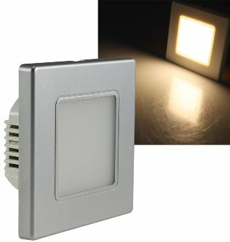 LED Wand-Einbauleuchte EBL 86 2,5W 3000k warmweiß Rahmen silber