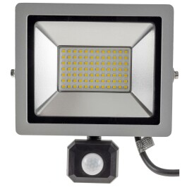 LED-Fluter SlimLine CTF-SLT50 PIR 50W IP44 5220lm 4000K Bewegungsmelde