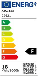 LED Licht-Panel QCP-22Q 22,5x22,5cm 230V 18W 1600 Lumen 2900K / warmweiß