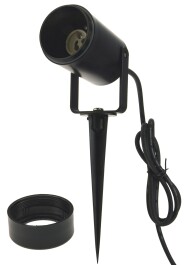 Gartenleuchte KGL-110 schwarz 1,5m Kabel+Stecker GU10-Sockel IP44