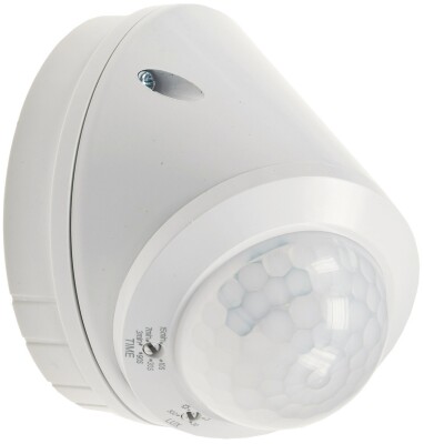 Wand- & Decken-Bewegungsmelder 360° PIR LED geeignet 8m Detektion weiß