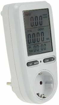 Energiekosten-Messgerät CTM-808 Pro LC-Display Messung bis zu 3680W