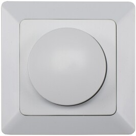 MILOS Dimmer für LED Lampen weiß matt 250V~/ 3-60W inkl. Rahmen UP