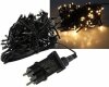 LED Aussen-Lichterkette CT-ALK100 10m warmweiß Kabel schwarz IP44 100 LEDs