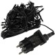 LED Aussen-Lichterkette CT-ALK100 10m warmweiß Kabel schwarz IP44 100 LEDs