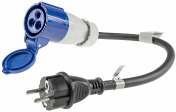 CEE auf Schutzkontakt-Stecker 0,35m 230V Adapter für Wohnwagen Camping