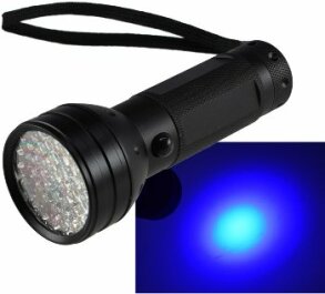 LED-Taschenlampe mit 51 UV LEDs Schwarzlicht ØxL...