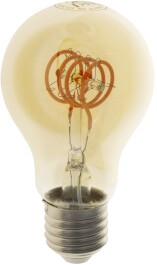 LED Glühlampe E27 Vintage G70 2200k 249lm 230V/4W warmweiß/amber