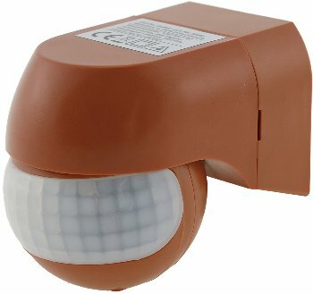 Aufputz Bewegungsmelder CBM-Slim 180° LED geeignet IP44 1-800W ziegelrot