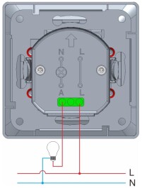 DELPHI Bewegungsmelder 160° silber LED geeignet 250V~ Unterputz 2-Draht