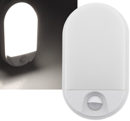 LED Wandleuchte NIAS IP54 4000K 10W 1010lm 140° Bewegungsmelder