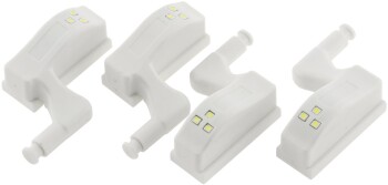 LED Schrankleuchte 4er-Set Batteriebetrieb Drucksensor für Türen